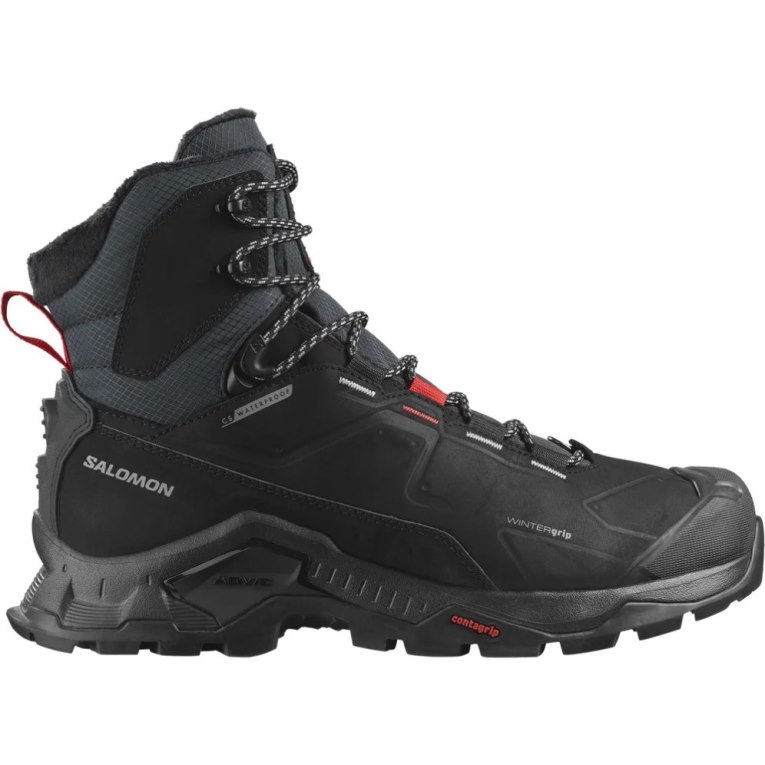 Black Salomon Quest Winter Thinsulate Climasalomon Waterproof Men\'s Winter Boots | IE WG1247